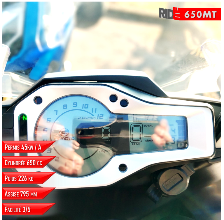 Moto CF moto MT650 A illimité location Moto permis Ride me Lausanne Chavornay Villeneuve Echallens Vaud Valais permis